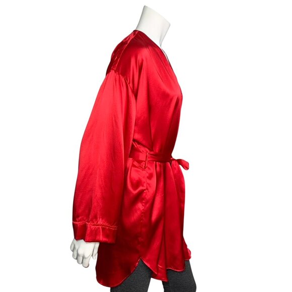 VINTAGE Victoria's Secret Gold Label 100% Silk Robe - Picture 2 of 7